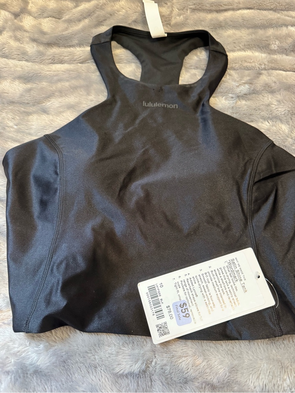 Lululemon Black Racerback Sports Bra